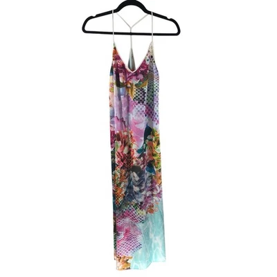 Maxi Vestido Clover Canyon Aberturas Laterales Sin Mangas Floral Colorido XS Foto 1 de 4