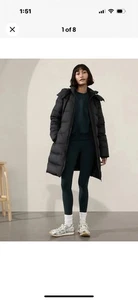 Parka acolchada Athleta Downtown talla M mediana negra #793264 nueva - Imagen 1 de 15