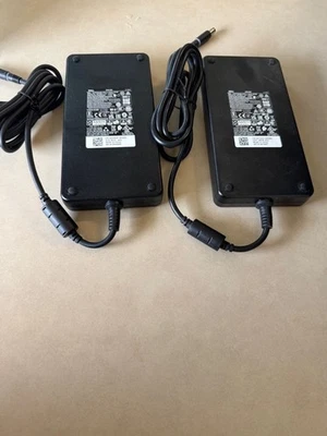 Lot of 2 Dell Precision 240W 7510 7710 M4700 M4800 M6400 M6800 AC Adapters - Image 1 of 4