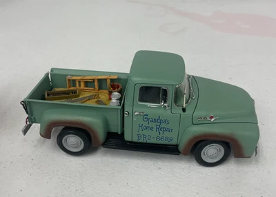 First Gear 1956 Ford F-100 Pickup Truck Grandpas Home Repair 1:25 Scale Green - Image 1 of 4
