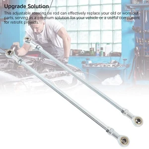 For Adjustable Steering Tie Rod Kit With End High Hardness Steel Alloy For - Picture 1 of 12