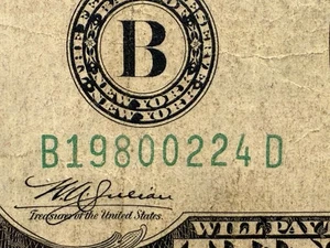 Birthdate Serial Number (19800224), 1934A $10 FRN Circulated VF/VF+ fr2006B - Picture 1 of 10