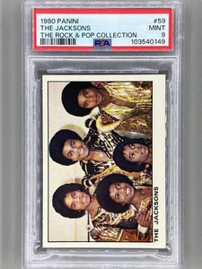 1980 Panini #59 The Jacksons The Rock & Pop Collection PSA 9 Pop 5 (Music) - Picture 1 of 2