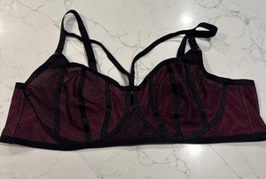 Torrid Curve Damen Größe 3 schwarz/pink ungefüttert Bügel Bralette BH Neu mit Etikett - Bild 1 von 6