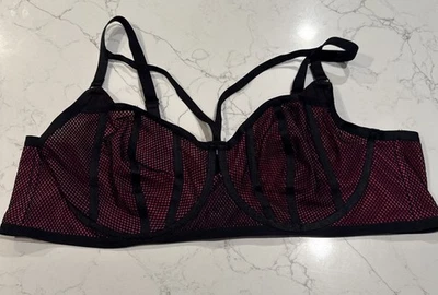 Sujetador bralette Torrid Curve para mujer talla 3 negro/rosa sin forro con aros nuevo con etiquetas Foto 1 de 4
