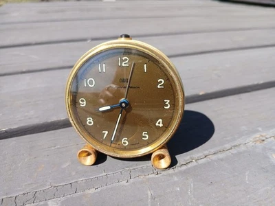 Antiguo Reloj Despertador Art Deco Carat Horlogers De Precision Hecho en Francia 1940x Foto 1 de 4