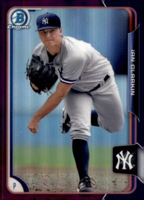 2015 Bowman Chrome Prospects Purple Refractors #BCP212 Ian Clarkin #'d 228/250 - Image 1 of 2