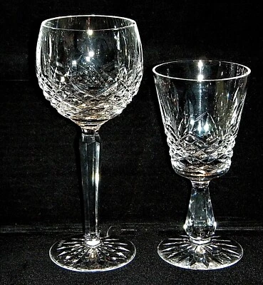 Waterford Crystal 'Kenmare' Hock Wine, Claret Wine Glasses & Water Goblet - Image 1 of 4