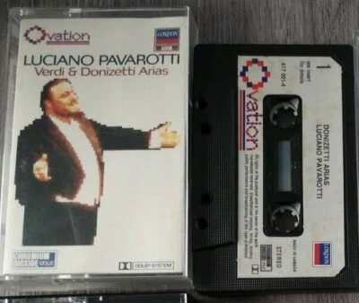 cassette Luciano Pavarotti - Verdi & Donizetti Arias - classical tenor music  - Image 1 of 2