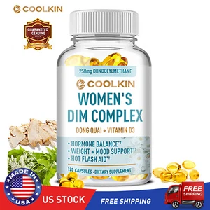 DIM Complex for Women - Hormone Estrogen Balance,PCOS Blocker,Relieve Menopausal - Picture 1 of 8