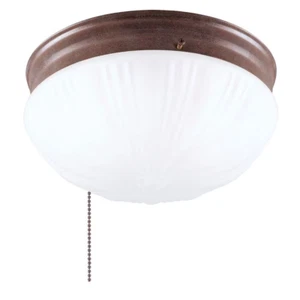 2 Light Ceiling Fixture Sienna Westinghouse Interior Flush Mount With Pull Chain - Picture 1 of 12