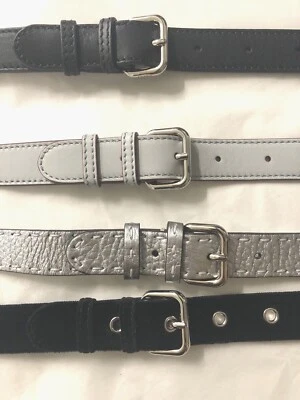 正品 Fendi 包带皮革银色五金 45 英寸 L 44 英寸 X W 1 — 第 1/4 张图片