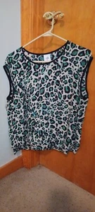 CAbi Women's Jungle Tank Top Medium Cheetah Leopard Print Style #3260 - Picture 1 of 3