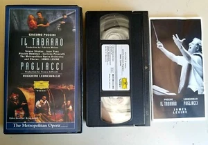 Puccini Leoncavallo - Il Tabarro Pagliacci - Italian Metropolitan Opera - VHS - Picture 1 of 2