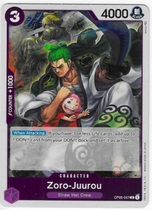 ONE PIECE OP05-067 R FOIL ZORO-JUUROU AWAKENING OF THE NEW ERA MINT - Picture 1 of 2