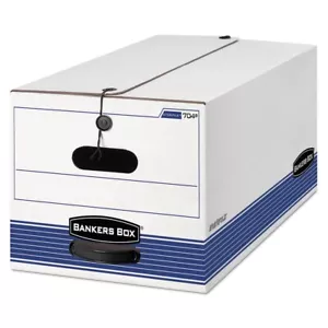 Bankers Box 0070403 STOR/FILE Storage Boxes for Letter Files - WT/BL (4/CT) New - Picture 1 of 7
