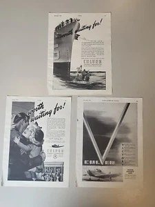 Lot (3) Culver Aircraft Corp. WW2 Flying Popular Aviation Magazine Print Ads - Picture 1 of 4