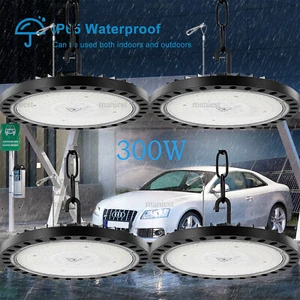 4X UFO LED Hallenbeleuchtung 300W Industrielampe Hallenstrahler Hallenleuchte - Bild 1 von 11