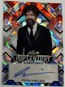 Tarjeta autógrafa firmada 2022 Peter Dinklage Leaf Pop Century Signatures 2/5 - Imagen 1 de 7
