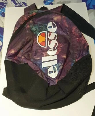 Mochila escolar ELLESSE com estampa de tiedye casual inteligente bolsa de viagem ao ar livre leve - Imagem 1 de 4