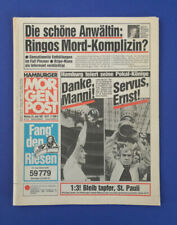 HAMBURGER  MORGENPOST - 22. 6.1987 - HSV feiert seine Pokal-Könige - Manni Kaltz