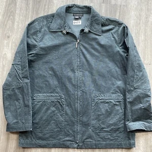 CO & Eddy Jacket Womens Medium Coat Corduroy Cotton Zip Up Dark Teal - Picture 1 of 12