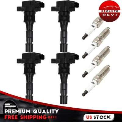 4 Ignition Coil & Iridium Spark Plug For 2008-2010 Mazda 5 2.3L L4 UF604 - Image 1 of 4