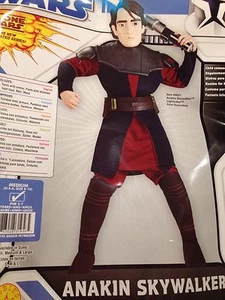 NWT Star Wars Clone Wars Sz Large about 10-12 - Anakin Skywalker Costume & Mask - Picture 1 of 2