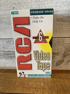 RCA T-120H Standard Grade 6 Hour VHS Blank Video Tapes VCR Set of 2 New Sealed - Picture 1 of 3