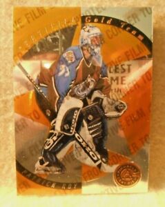 1997 Patrick Roy Pinnacle Certified Gold Team PROMO card #2...Colorado Avalanche