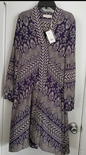 Abito a tunica di seta Tory Burch ""Bourdelle"" taglia 2