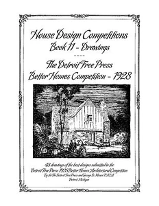 Hausdesignwettbewerbe - Buch 11 Zeichnungen - Detroit Kostenlose Presse - 1928 - Bild 1 von 12