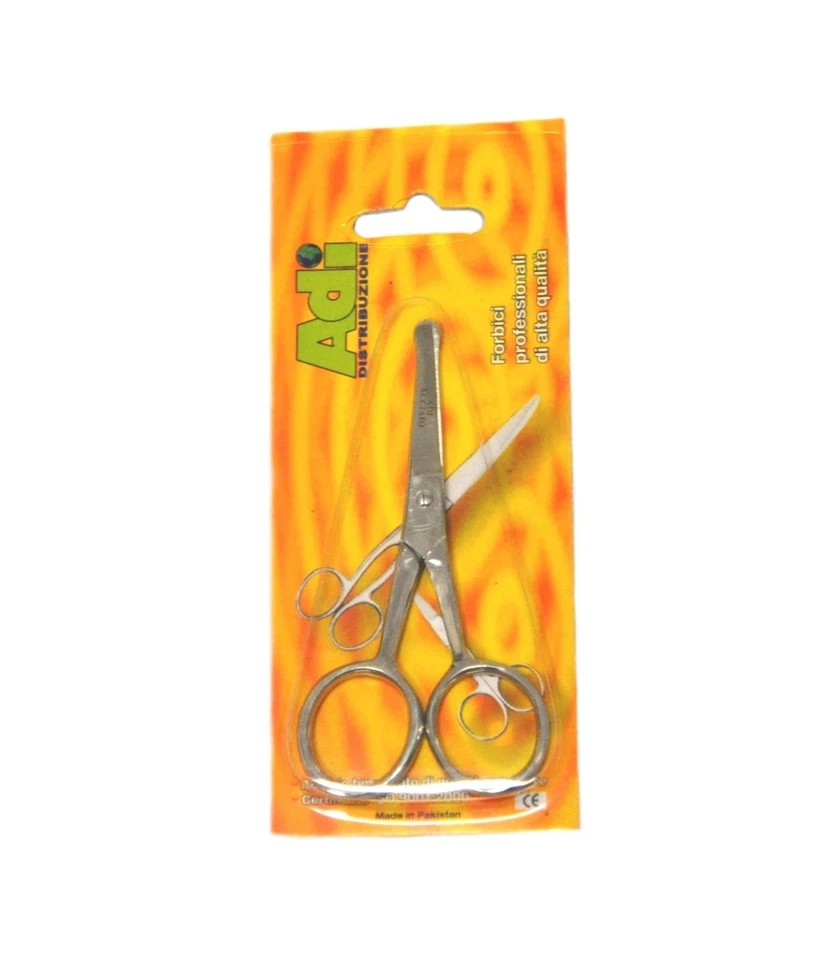 6 PAIA DI FORBICINE PUNTA TONDA PER MANICURE TOELETTE BIMBO MERCERIA 3.5 POLLICI - Immagine 1 di 2