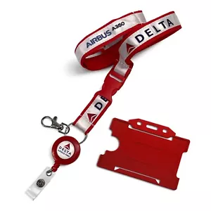 Delta Airlines Airbus A350 Lanyard - Foto 1 di 1