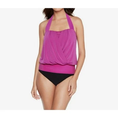 NUEVO Magicsuit Talla 12 Drape Debbie Underwire Tankini Top Con aros Hibisco Foto 1 de 4