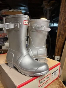 HUNTER Womens Original Short Adjustable Rain Boots Size 6 Woman - Picture 1 of 4