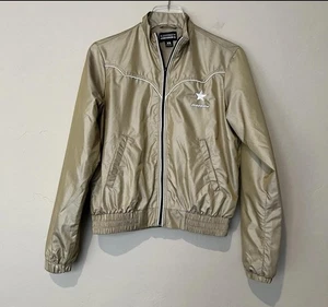 Converse x MadeMe Jacke Damen XS Khaki Western Track Zip Mesh gefüttert A01-270 - Bild 1 von 9