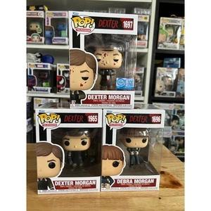 COMPLETE SET Dexter Funko Pops Bloody EXCLUSIVE, Debra #1697 #1696 #1965 Morgan - Picture 1 of 6
