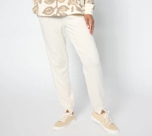 Peace Love World Petite Mixed Media Split Hem Jogger Pristine M New - Picture 1 of 1