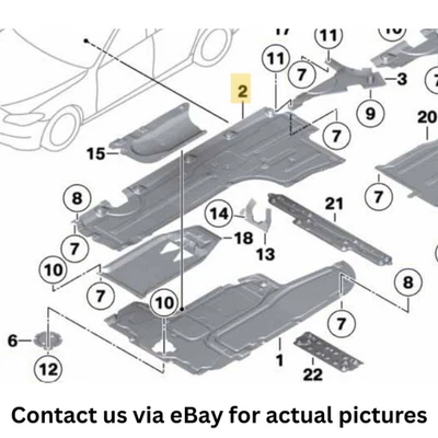 Painel inferior esquerdo 2011–2016 BMW 520i fabricante de equipamento original usado 51757207267 - Imagem 1 de 4