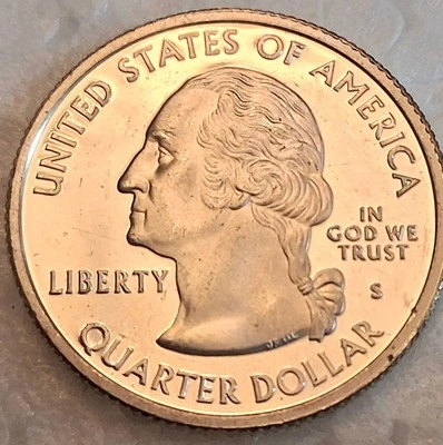 2003 S Silver Arkansas State Quarter -  90% Silver Uncirculated Mirror Finish - Image 1 of 4