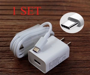 1 Set x Micro USB Charger Data Cable Cord + wall charger For Android Samsung LG - Picture 1 of 2