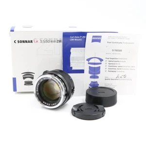 Carl Zeiss C Sonnar T * 50mm f/1.5 ZM Leica M Black [Top Mint] - Picture 1 of 14
