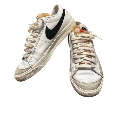 Nike Blazer Low '77 vintage White Black sail Men's Size 10 retro sneaker shoes - Image 1 of 4