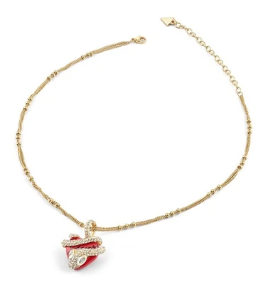 GUESS Schmuck Damen-Halskette Herz Schlange Goldfarben JUBN05474JWYGT/U - Bild 1 von 4