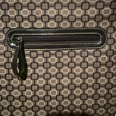 Bolso Bandolera Vintage Nine West Marrón Negro Patrón Geométrico Excelente Foto 1 de 4