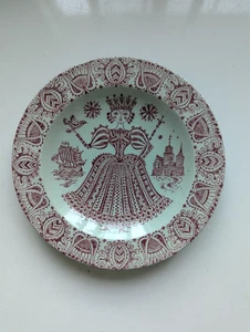 Nymolle Denmark Jacob Bang REX Red Pottery Plate Vintage Beautiful! 7 3/4" - Picture 1 of 5