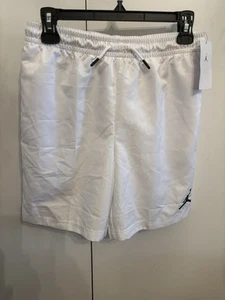 New Boys Jump man Jordan White Sports Shorts With Lining - XL Retail $40 - Picture 1 of 4