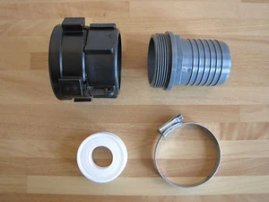 Adaptador IBC giratorio de 60 mm accesorio a 2 pulgadas / 50 mm cola de manguera tanque IBC - Imagen 1 de 2