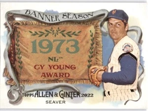 TOM SEAVER 2022 Topps Allen & Ginter Banner Seasons #BS-28 Mets HOF - Picture 1 of 2